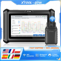XTOOL D7W V2.0 OBD2-Bluetooth-Scanner, alle Systemdiagnosetools, ECU-Codierung, bidirektionale Steuerung, Datenstrom 39 + Reset mit FCA