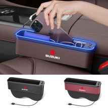 Autositz-Lücken-Organizer, USB-Aufladung, multifunktionale Aufbewahrungsbox für Suzuki S-Cross Swift SX4 Vitara Jimny Grand-Vitara Alto Ciaz