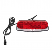Bicycle Tail Light Ebike Safety Warning Lights 12V - 60V LED Rear Light with Reflector Brake Highlight Waterproof SM Connector