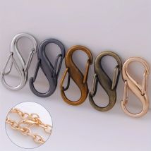 5 fibbie metalliche regolabili per cinturino a catena, fermagli per cinturino per accorciare la catena per connettore a maglie a catena fai-da-te