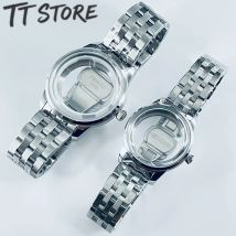 Stainless Steel Watch Case 33MM/40MM Arch Glass Transparent Backcover Silver for NH35 NH38 Movement Cocktails Watch Accessories