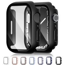 Vetro + copertura per custodia Apple Watch 9 8 7 6 SE 3 accessori iWatch protezione schermo serie Apple watch 44mm 40mm 38/42mm 45mm 41mm
