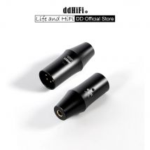 DD ddHiFi XLR44B (2022) Adattatore bilanciato XLR da 4 pin a 4,4 mm, adattare dispositivi desktop tradizionali XLR a dispositivi audio da 4,4 mm