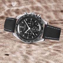 PAGANI DESIGN Orologio lunare Quadrante 40MM Cronografo analogico Orologio analogico al quarzo impermeabile Quadrante in zaffiro da uomo Movimento automatico 2025