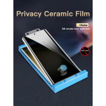 Pellicola in ceramica per la privacy con strumento di installazione per Samsung Galaxy S24 S23 S22 S21 Ultra Plus, protezione anti-sguardo