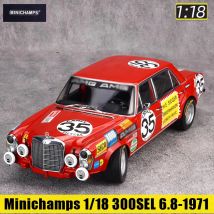 MINICHAMPS CLDC Diecast model 1:18  300SEL 6.8-1971 Classic car model static display collection in 3 color schemes
