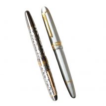 Neuer Moonman Ti-136 Füllfederhalter, Drahtziehen, Titanlegierung, Kolbentinten, glatter Stift, EF-Feder, Büro, Schule, Studentenbedarf