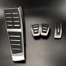 RHD ATMT Stainless Steel Car Fuel Brake Footrest Pedals for Audi A4 S4 B8 8K / A5 S5 8T / Q5 Suitable for right side driving