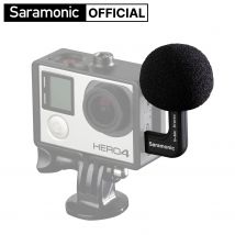 Saramonic G-Mic Mini GoPro Microfono a condensatore per fotocamere GoPro Hero4 Her3+ Hero3 Plug and Play Streaming Youtube Blogger