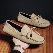 Trend Wildleder Männer Casual Schuhe Atmungsaktive Komfort Slip-on Herren Fahren Schuhe Mode Männer Faul Schuhe Luxus Marke Loafer mokassins