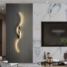 Nowoczesna lampa ścienna LED Minimalistyczne światło LED Sypialnia Nocna długa listwa Kinkiety ścienne Salon Sofa Domowa oprawa oświetlenia wewnętrznego