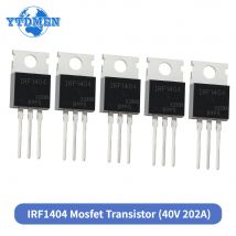 5PCS IRF1404 Mosfet Transistor IRF1404PBF TO-220 40V 202A Feldeffekttransistoren Kit
