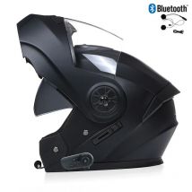 Caschi da moto da uomo Bluetooth Casco integrale per moto Uomo Motocross Kask Flip up Casque De Moto DOT certificato BLD