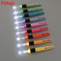 1Pc 2.5-6.5mm HA CONDOTTO LA Luce Crochet Ago Da Maglia Accessori Per Maglieria Strumento Crochet FAI DA TE Luminoso Ago Da Maglia strumento