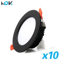 10 Uds LED Downlight 12W 15W 18W 9W AC220V 5W 7W 110V punto empotrado iluminación de aluminio grueso dormitorio cocina lámpara interior abajo