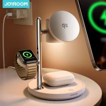 Joyroom Qi2 Stazione di ricarica magnetica per caricabatterie wireless veloce Apple per iPhone 17 16 15 Pro Max per iWatch per AirPods JR-W23