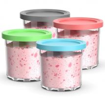 Contenitori di ricambio per pinte e coperchi Ninja Creami Tazze per gelato cremoso da 16 once Barattoli compatibili con NC299AMZ NC300