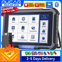 Aggiornamento gratuito a vita MUCAR VO8 Strumento diagnostico professionale OBD2 Diagnosi completa del sistema Codifica ECU Bidirezionale 34 Resetti