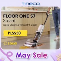 Tineco Floor ONE S7 Steam Cordless Wet Dry Vacuum Steam Mop All-in-One, Lavapavimenti per Sticky