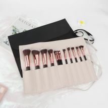 Roll Up Makeup Brush Holder, Makeup Brush Organizer, Travel Makeup Brushes Bag Cosmetic Bags Pouch For Women Eyebrow Brushes