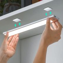 Luce notturna a LED con sensore di movimento Luce notturna USB wireless sotto la luce dell'armadio per l'armadio da cucina Camera da letto Sensore guardaroba Illuminazione interna