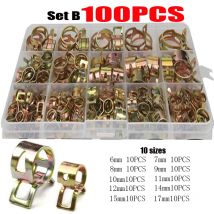 75/100/155PCS Auto Camion Molla Pinze Olio Combustibile Tubo Dell'acqua Clip Tubo Morsetto di Fissaggio Assortimento Kit