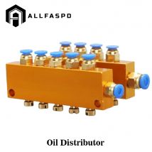 4 5-Wege-einstellbare Ölverteiler 4 mm 6 mm In 4 mm Out für Schmierpumpe System Separator Pneumatischer Steckverbinder