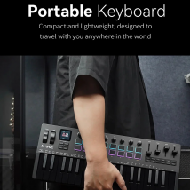 Tastiera MIDI M-VAVE SMK-37 PRO: 37 tasti, sorgente audio integrata, compatibile wireless e 16 pad per connessione multisistema