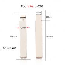 Autoschlüsselblatt KD für Renault VW Honda Peugeot Citroen Opel Chevrolet Hyundai Blank Key Blade # 25 # 27 # 58 # 71 # 86 # 99 # 122 # 156