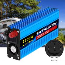 Wechsel richter EU-Buchse reine Sinus welle Autozubehör DC 12V bis AC 220V Spannungs übertragungs wandler Lade adapter LED-Anzeige