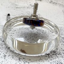 Hand Twist Gyroskop Spezielle Basis Display Tisch Werkzeug K9 Kristall Glas Erwachsene Büro Dekompression EDC Schreibtisch Spielzeug Ornamente 16mm