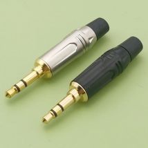 1pc 3,5mm Stereo 3 Pole Stecker Reparatur Kopfhörer Audio Jack Stecker Stecker Löten Für DIY Die Meisten Kopfhörer Jack 3,5mm kabel