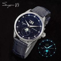 Sugess Origin ST2528 Bewegung Mechanische Armbanduhr Männer Uhr Luxus Echt Blau Stein Zifferblatt