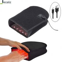 LED-Rotlichthandschuh, 660 nm und 850 nm, Infrarot-Lichttherapie für Handgelenk, Finger, Hand, Arthritis, Schönheit, Müdigkeit, Linderung, USB-Plug-in