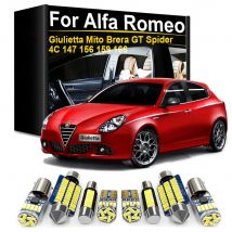 Innen-LED-Licht für Alfa Romeo Giulietta Mito 156 159 147 166 Spider 4C GT Zubehör 1998 2010 2015 2016 2017 2018 Canbus