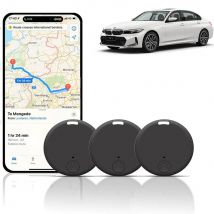 Mini localizzatore GPS 3 pezzi anti-smarrimento, localizzatore GPS forte localizzazione auto anti-smarrimento Mini localizzatore di chiavi intelligenti in tutto il mondo