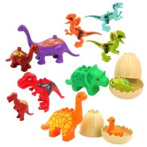Grandi blocchi di costruzione Animali Parti Set di zoo Dinosauro assemblare Accessorio Compatibile con mattoni Duplon Giocattoli giurassici per regalo per bambini