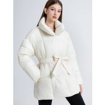 Winter Neue Baumwolle Gefütterte Puffer Mantel Frauen Verdicken Warme Tasche Schnee Parka Für Student Mid Länge Winter Zipper Jacke Frauen