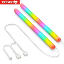 CoolMoon Soft Tube ARGB Vest Aura Sync manica luminosa Silicone raffreddamento ad acqua tubo Raditor 5V 3PIN ARGB 4PIN Computer Case Decor