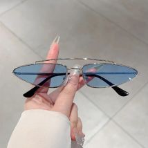 KAMMPT Dreieck Geformte Sonnenbrille Männer Neue Mode Vintage Einfarbig Sonnenbrille Frauen Retro Doppel Brücke Marke Design Shades