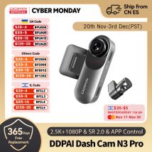 DDPAI Dash Camera Mola N3 Pro Car Cam Anteriore e Posteriore Auto Registratore 2.5K Auto DVR Dash Camera Registratore GPS 24H Monitor di Parcheggio