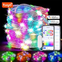 TUYA Fairy String Lights RGBIC Color Changing 10m 100 LED Fairy Light Indoor Outdoor String Light Multicolor Waterproof Light