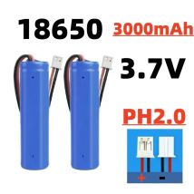 Batteria ricaricabile agli ioni di litio PH2.0 18650 3,7 V 3000 mAh con PCB per altoparlanti, radio, fari, giocattoli, ecc. 4,2 V