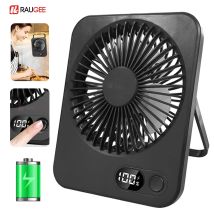 Schreibtischventilator, tragbarer Mini-Ventilator, faltbarer Tischventilator mit 5-Gang-USB-wiederaufladbarem Wandventilator, Studenten-Desktop-Hängeventilator für Büro und Zuhause