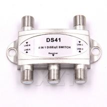 1 pz LNB Switch TV Interruttore DiSEqC 4x1 Interruttore DiSEqC Antenna satellitare piatta ricevitore Per TV Ricevitore satellitare