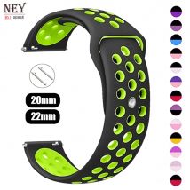 Cinturino per orologio da 20mm/22mm per Amazfit GTS 4/GTR 4/3/2 Mini/Pro/stratos/Balance Bracciale sportivo in silicone Amazfit bip 5-bip 3 pro cinturino