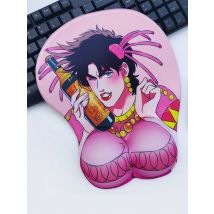 Jojo Mouse Pad protezione per il polso accessori da gioco in Silicone poggiapolsi tappetino per Mouse Gamer tappetino da scrivania per Laptop Home Office Setup Desk Pad