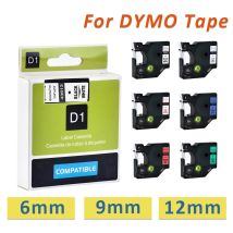 1 Stück 6/9/12mm d1 Band kompatibles Dymo 45013 43613 43618 40913 40910 Etiketten band für Dymo Label Manager lm 160 280 Etiketten hersteller