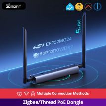 SONOFF Dongle-M Dongle Max Zigbee/Thread PoE Dongle Wysokowydajny chipset Podwójna antena Obsługuje połączenia Ethernet, Wi-Fi, USB