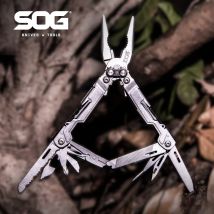 SOG 18 en 1 PowerPint Alicates multiherramienta Mini EDC Pesca Herramientas manuales plegables Equipos de supervivencia al aire libre para acampar-PP1001/1002-CP